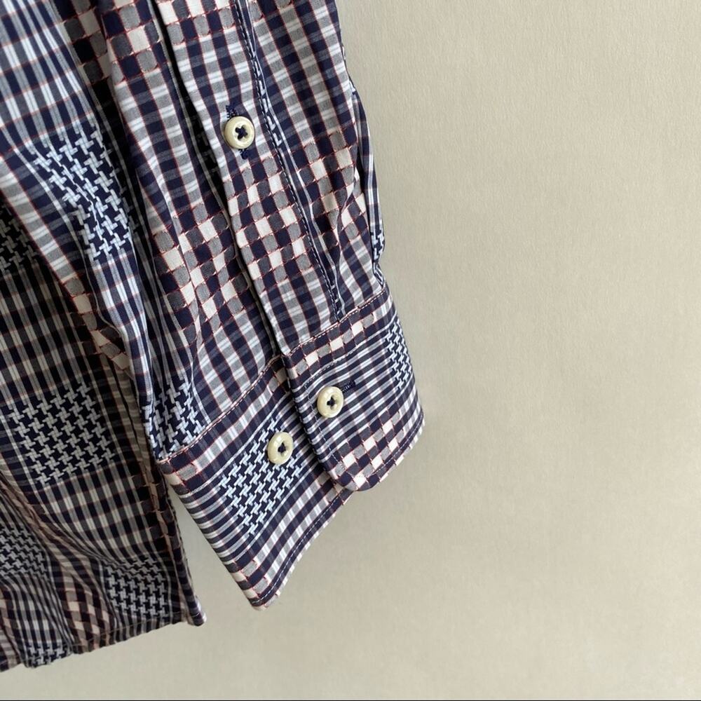 Peter Millar Plaid Button Down Size Medium - image 7